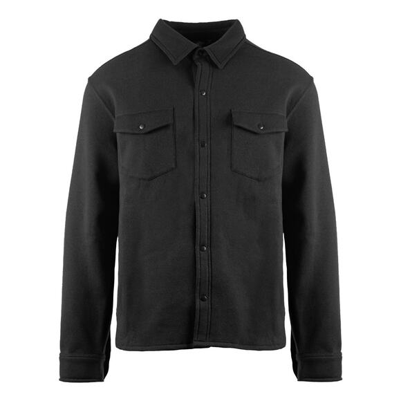 Burnside Men's Fleece Snap Jacket Mens L Black New with Tags - Picture 1 of 1